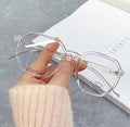 Eldorado Transparent Lightweight Anti Glare UV Eyeglasses For Men and Women White Glasses for Boys and Girls