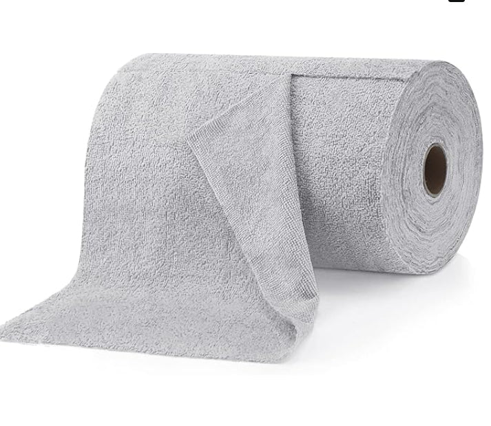 Microfiber Ultra Absorbent, Washable Cleaning Towel Roll of 20 Sheets. Easily Detachable (Great to use for Car, Gym, Sports, Kitchen)