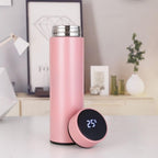Smart LED Temperature Water Bottle 500ml | Stainless Steel Hot & Cold Bottles with Vacuum Thermos Flask Temperature Water Bottle, Smart Thermos Water Bottle, LED Temperature Display Vacuum Flask Thermos, 500ML Stainless Steel Intelligent Hot Cold Vacuum F