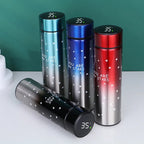 Smart LED Temperature Water Bottle 500ml | Stainless Steel Hot & Cold Bottles with Vacuum Thermos Flask Temperature Water Bottle, Smart Thermos Water Bottle, LED Temperature Display Vacuum Flask Thermos, 500ML Stainless Steel Intelligent Hot Cold Vacuum F