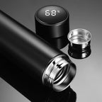 Smart LED Temperature Water Bottle 500ml | Stainless Steel Hot & Cold Bottles with Vacuum Thermos Flask Temperature Water Bottle, Smart Thermos Water Bottle, LED Temperature Display Vacuum Flask Thermos, 500ML Stainless Steel Intelligent Hot Cold Vacuum F