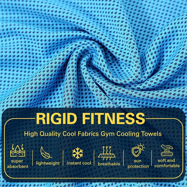 Cooling Towel Ice Towel, Soft Breathable Chilly Towel, Microfiber Towel for Yoga, Sport, Running, Gym, Workout, Camping, Fitness, Workout & More Activities (40"x12"),