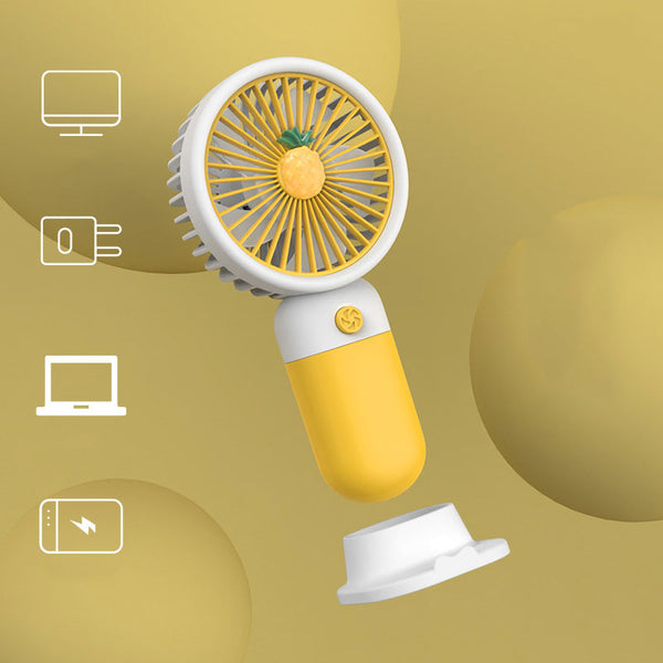 Mini Fan Rechargeable /Hanheld Desktop USB Fan Electric Portable Mini Desk Fan for Kids - Rechargeable USB Battery - Handheld Fan with Adjustable Speed - Versatile Usage