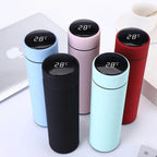 Smart LED Temperature Water Bottle 500ml | Stainless Steel Hot & Cold Bottles with Vacuum Thermos Flask Temperature Water Bottle, Smart Thermos Water Bottle, LED Temperature Display Vacuum Flask Thermos, 500ML Stainless Steel Intelligent Hot Cold Vacuum F