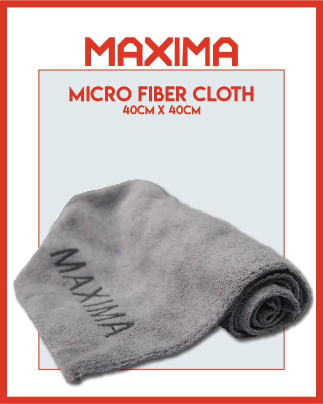 MAXIMA TOP QUALITY MICROFIBER CLOTH - GREY - SIZE 40CM X 40CM