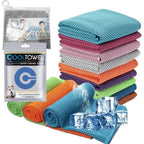Cooling Towel Ice Towel, Soft Breathable Chilly Towel, Microfiber Towel for Yoga, Sport, Running, Gym, Workout, Camping, Fitness, Workout & More Activities (40"x12"),
