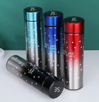 Smart LED Temperature Water Bottle 500ml | Stainless Steel Hot & Cold Bottles with Vacuum Thermos Flask Temperature Water Bottle, Smart Thermos Water Bottle, LED Temperature Display Vacuum Flask Thermos, 500ML Stainless Steel Intelligent Hot Cold Vacuum F