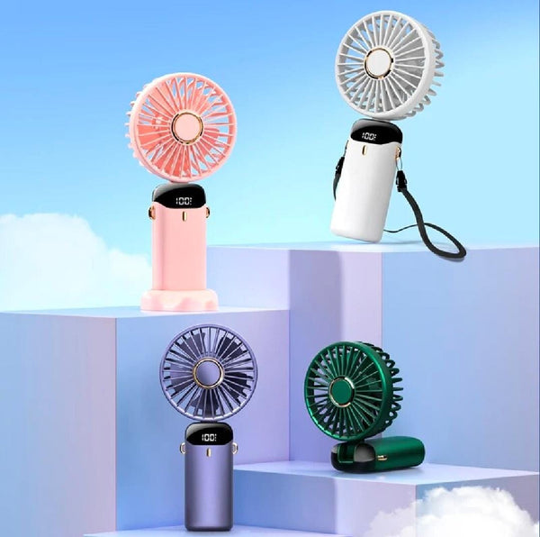 Mini Fan Rechargeable /Hanheld Desktop USB Fan Electric Portable Mini Desk Fan for Kids - Rechargeable USB Battery - Handheld Fan with Adjustable Speed - Versatile Usage