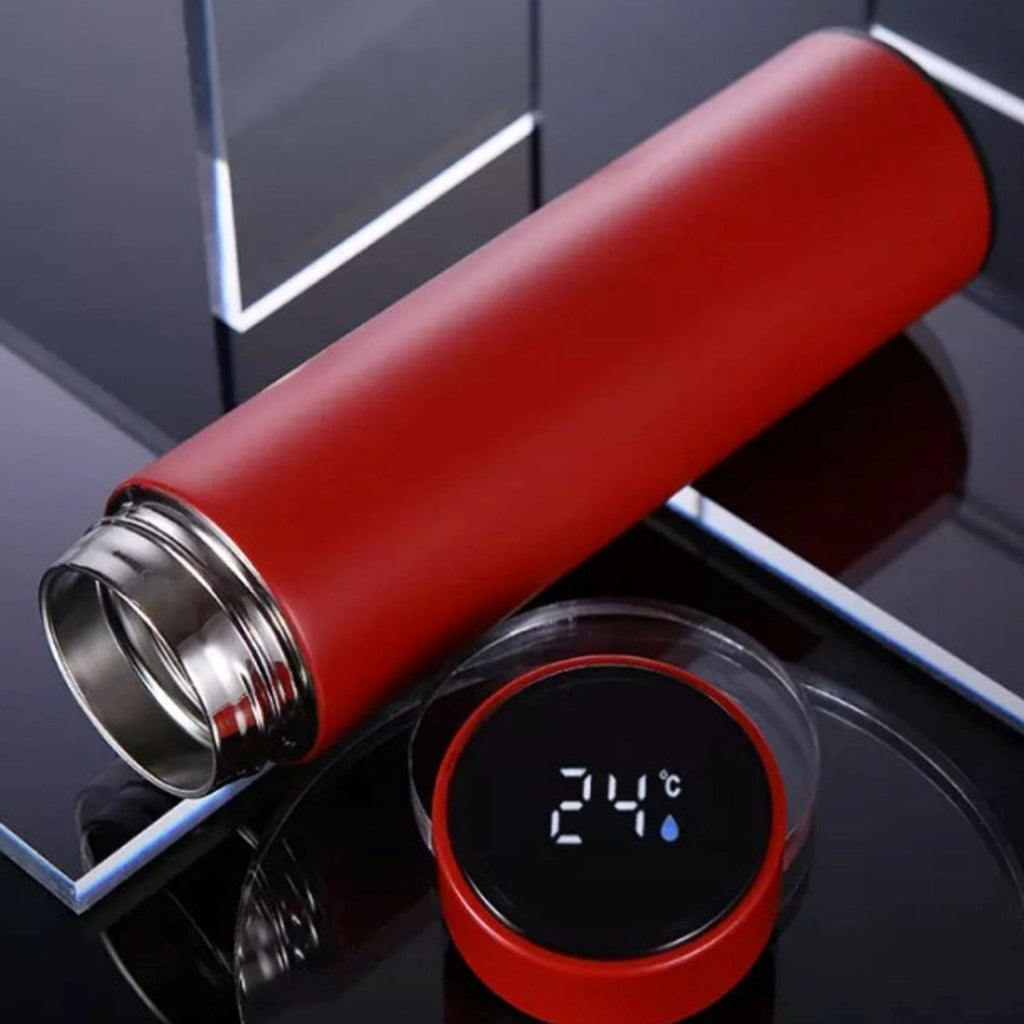 Smart LED Temperature Water Bottle 500ml | Stainless Steel Hot & Cold Bottles with Vacuum Thermos Flask Temperature Water Bottle, Smart Thermos Water Bottle, LED Temperature Display Vacuum Flask Thermos, 500ML Stainless Steel Intelligent Hot Cold Vacuum F