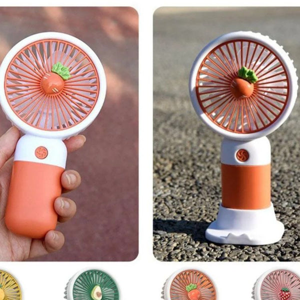 Mini Fan Rechargeable /Hanheld Desktop USB Fan Electric Portable Mini Desk Fan for Kids - Rechargeable USB Battery - Handheld Fan with Adjustable Speed - Versatile Usage