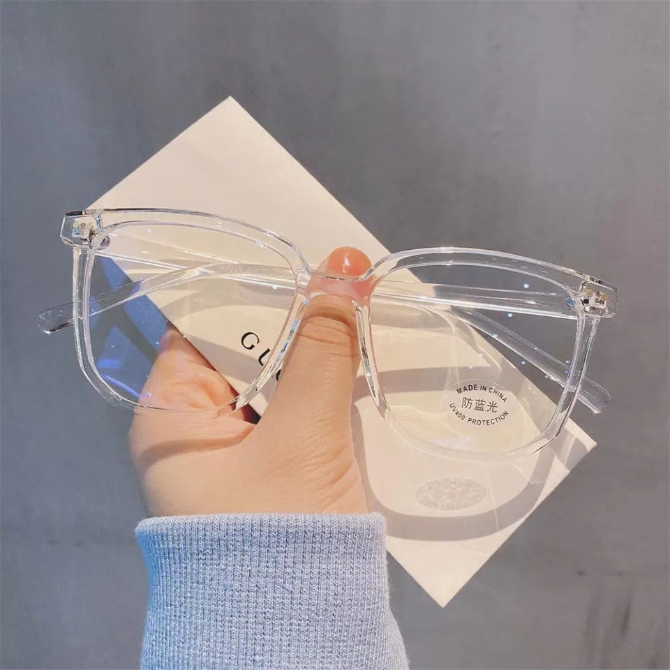 Original Transparent Square Frame Glasses for Men - Women Clear Lens Glasses Anti Blue Frame Spectacles For Men And Women