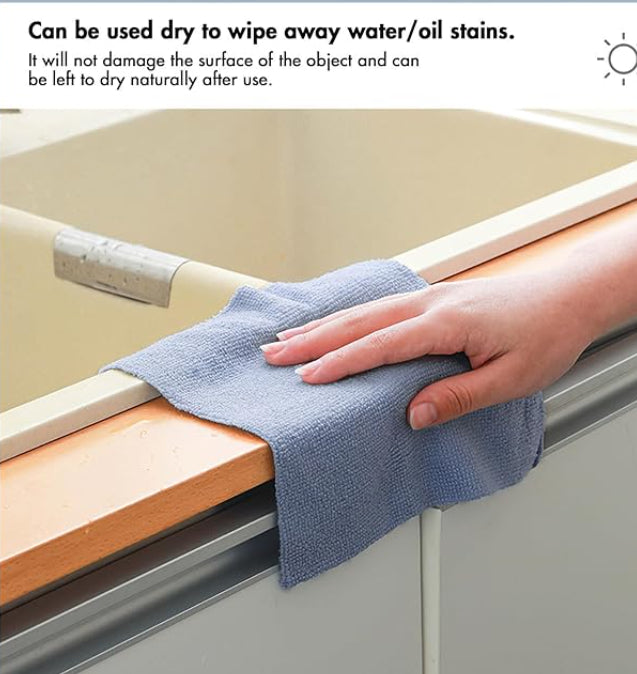 Microfiber Ultra Absorbent, Washable Cleaning Towel Roll of 20 Sheets. Easily Detachable (Great to use for Car, Gym, Sports, Kitchen)