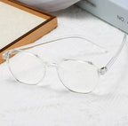 Eldorado Transparent Lightweight Anti Glare UV Eyeglasses For Men and Women White Glasses for Boys and Girls