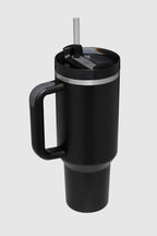Stanley Style Plain Tumbler With Handle & Straw Premium Quality Stainless Steel Tumbler With Handle & Straw – Premium Stainless Steel Travel Mug for Hot & Cold Drinks, Outdoor Hydration Water Bottle