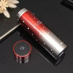 Smart LED Temperature Water Bottle 500ml | Stainless Steel Hot & Cold Bottles with Vacuum Thermos Flask Temperature Water Bottle, Smart Thermos Water Bottle, LED Temperature Display Vacuum Flask Thermos, 500ML Stainless Steel Intelligent Hot Cold Vacuum F