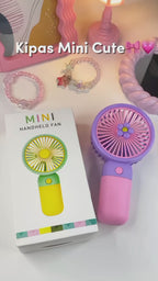 Mini Fan Rechargeable /Hanheld Desktop USB Fan Electric Portable Mini Desk Fan for Kids - Rechargeable USB Battery - Handheld Fan with Adjustable Speed - Versatile Usage